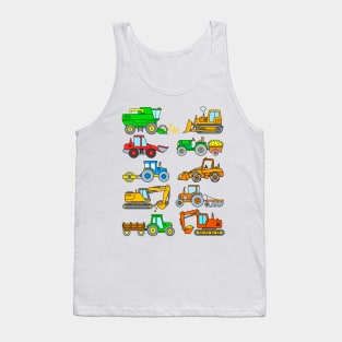 Tractors and Excavators Tank Top